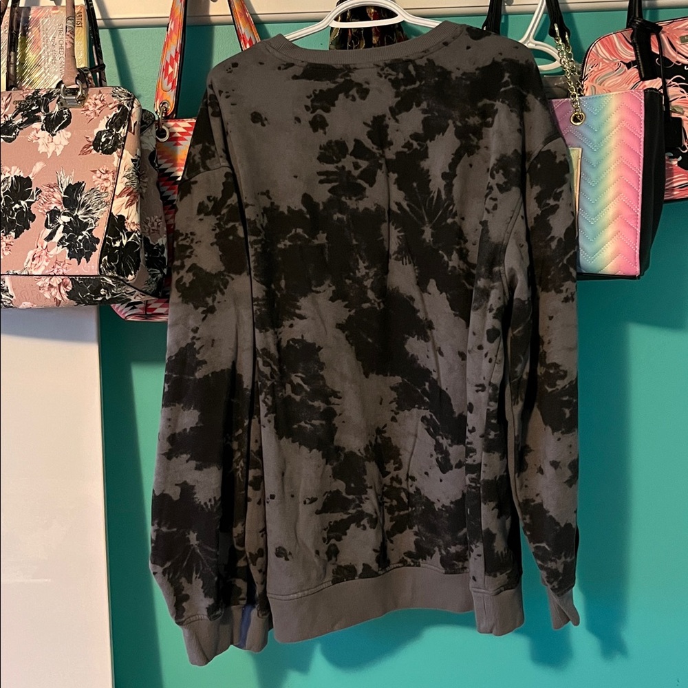 NWOT Pusheen Box Fall 21 Exclusive Halloween Boosheen Tie Dye Fleece Sweatshirt - Picture 7 of 7